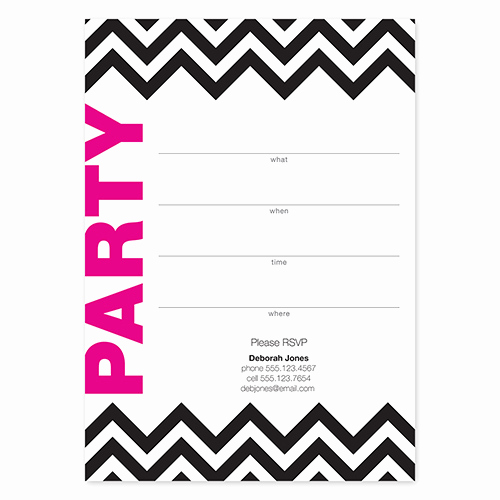 Mary Kay Invitation Template Best Of Bold Chevron Fill In Invitations Mary Kay Connections