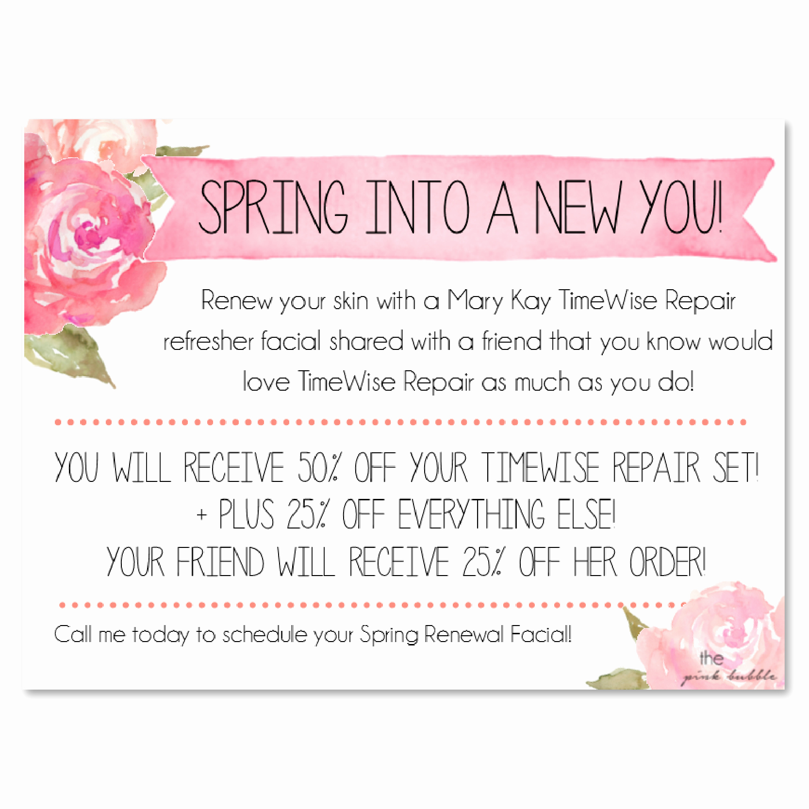 Mary Kay Party Invitation Ideas Awesome Mary Kay Timewise Repair Refresher Facial Invite Add Your