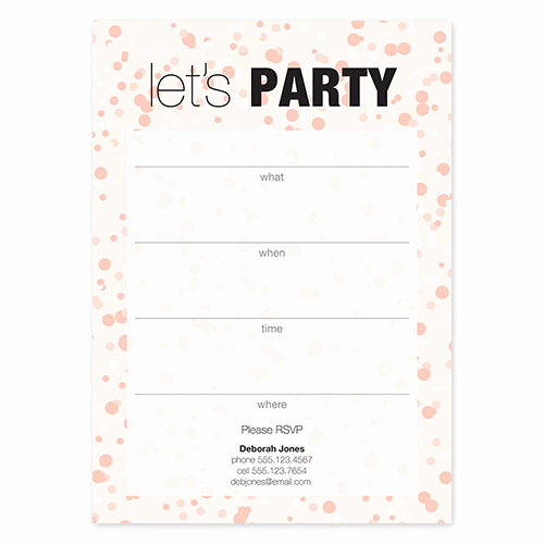 Mary Kay Party Invitation Wording Inspirational Spotted Fill In Invitations Mary Kay Connections