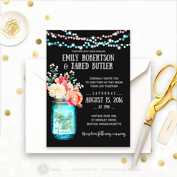 chalkboard wedding invitation printable