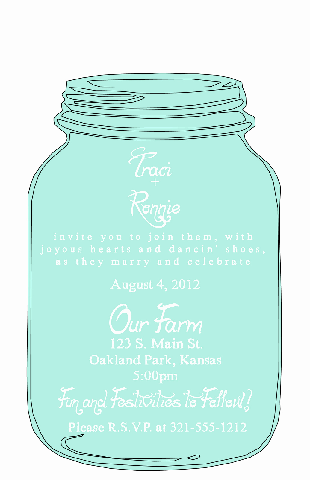 Mason Jar Invitation Template New Jar