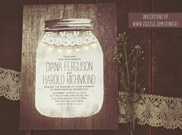 Mason Jar Wedding Invitation Template Fresh Mason Jar Weddings Wedding Invitations and String Lights