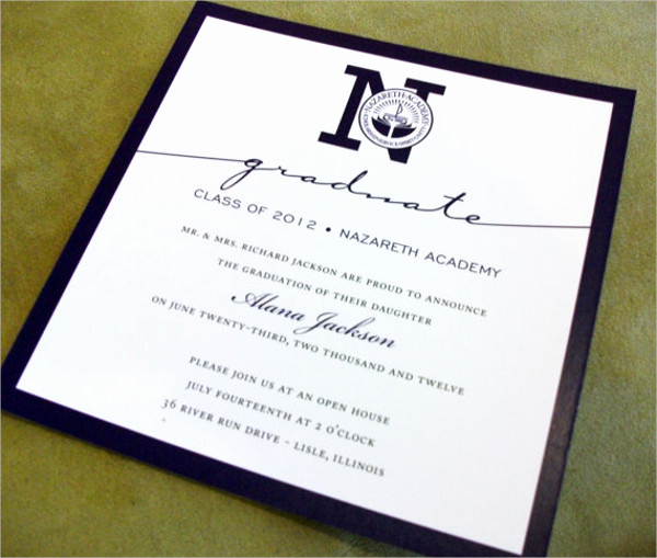 Masters Degree Graduation Invitation Wording Luxury 50 Graduation Invitation Templates Psd Ai Word