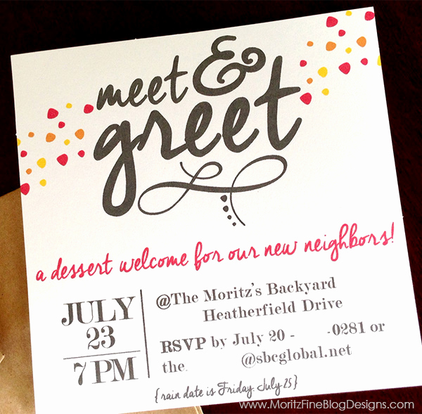 Meet and Greet Invitation Fresh Meet &amp; Greet Free Printable Invitation