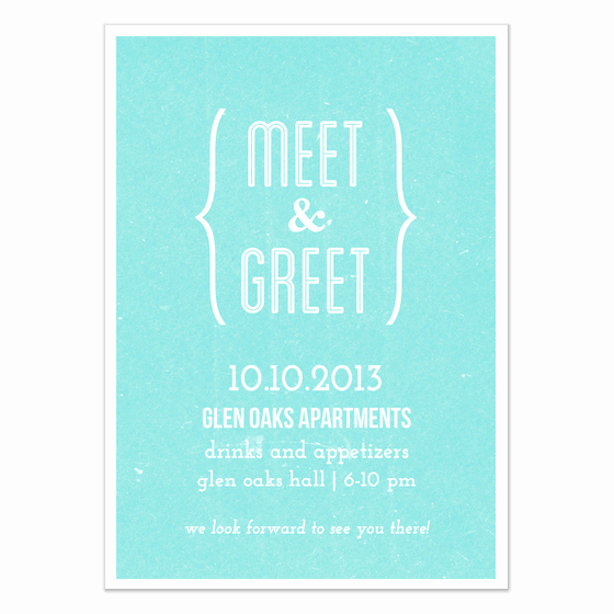 Meet and Greet Invitation Template Beautiful Meet and Greet Blue Invitations &amp; Cards On Pingg