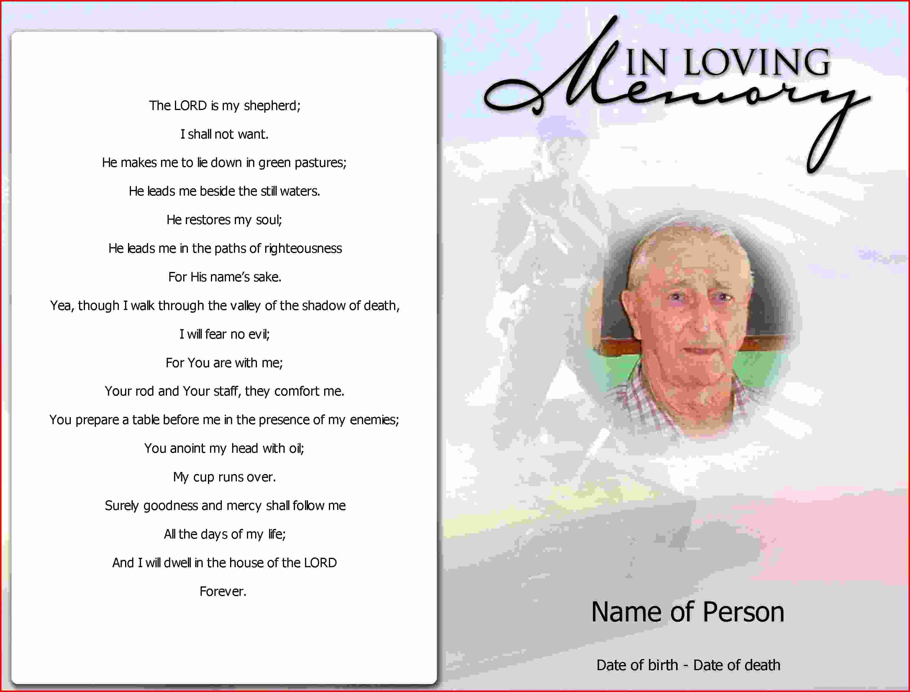 Memorial Service Invitation Template Awesome Memorial Service Invitation Template Free Memorial