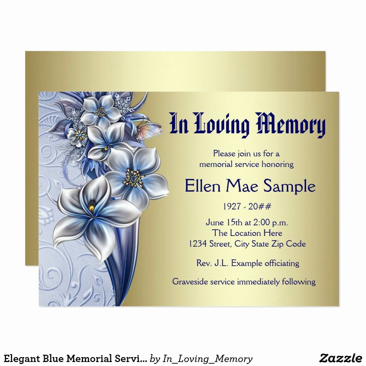 Memorial Service Invitation Template Luxury 45 Best Funeral Invitations Announcements Images On