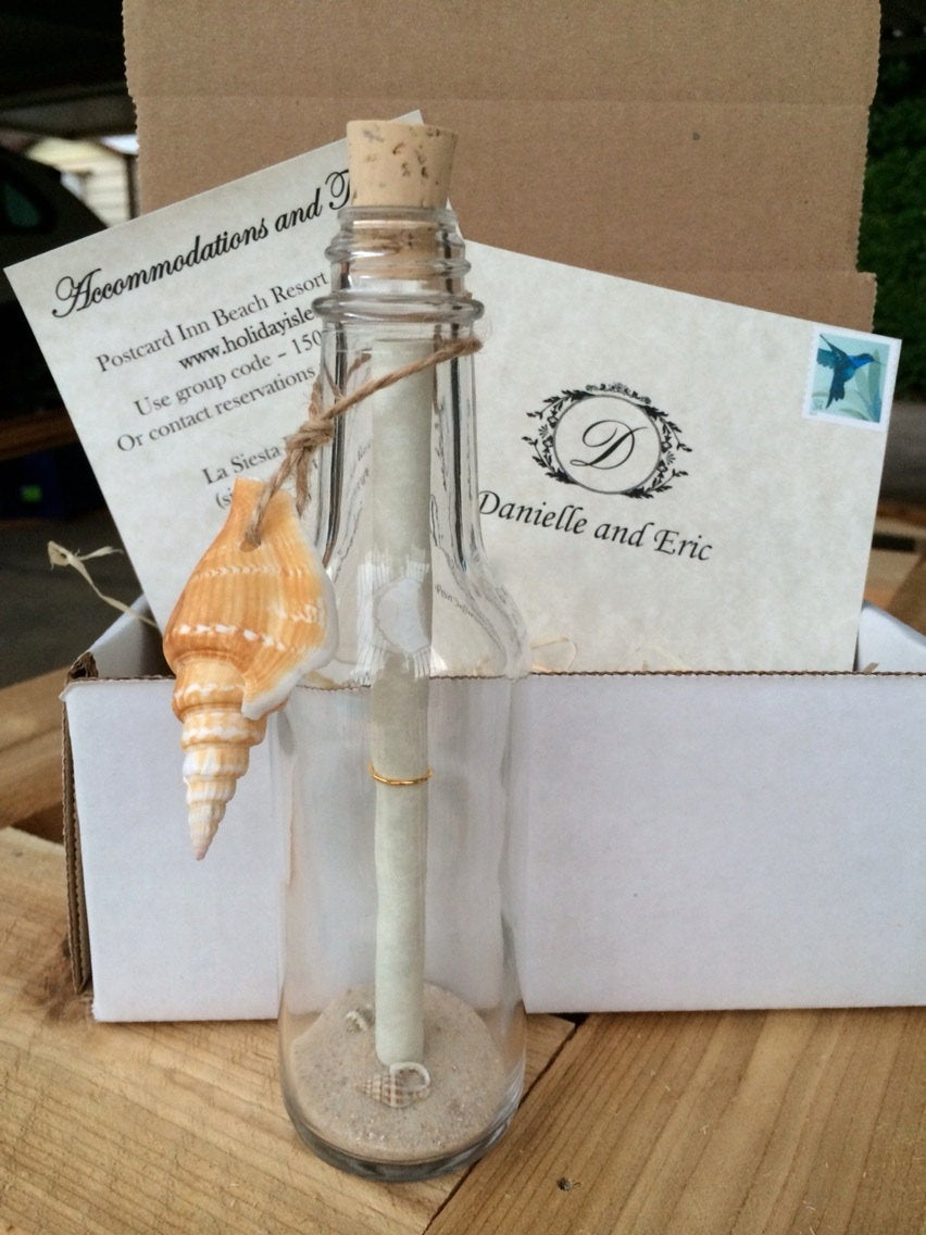 Message In A Bottle Invitation Best Of 50 Message In A Bottle Wedding Invitations Box by