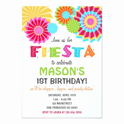 Mexican Fiesta Invitation Templates Free Lovely Fiesta Mexican Birthday Party Invitation