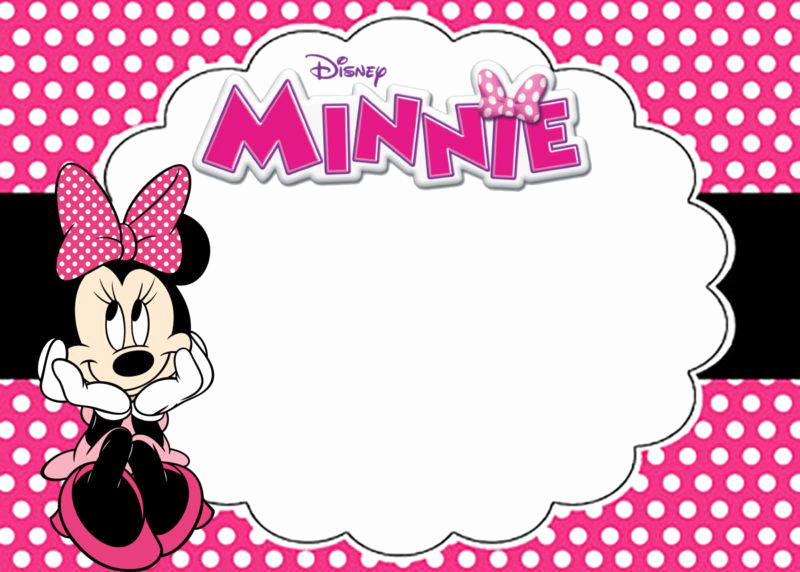 Mickey and Minnie Invitation Templates Fresh Free Printable Minnie Mouse Birthday Party Invitation Card