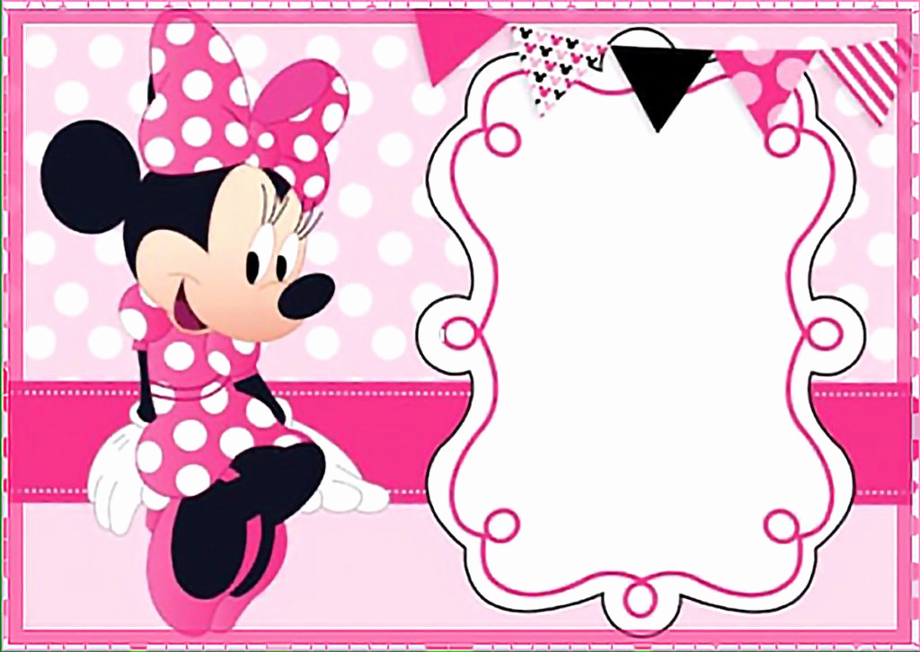 Mickey and Minnie Invitation Templates Fresh Printable Minnie Mouse Birthday Party Invitation Template