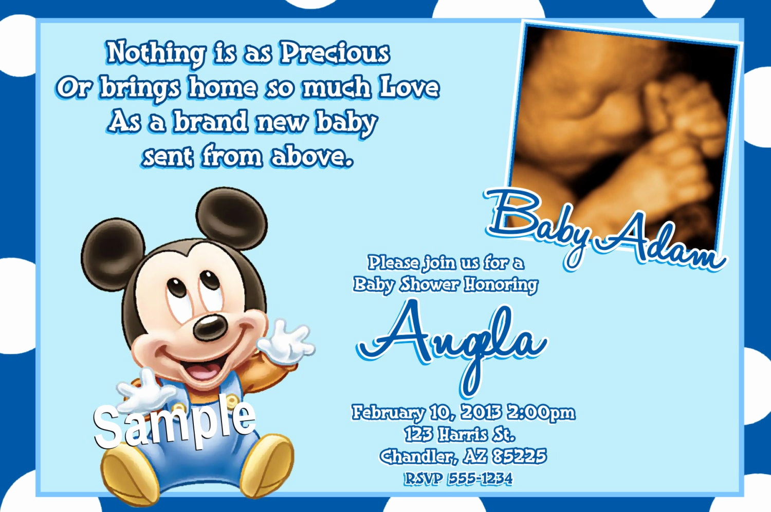 Mickey Mouse Baby Shower Invitation New Mickey Mouse Baby Shower Invitations Baby Mickey Mouse Baby