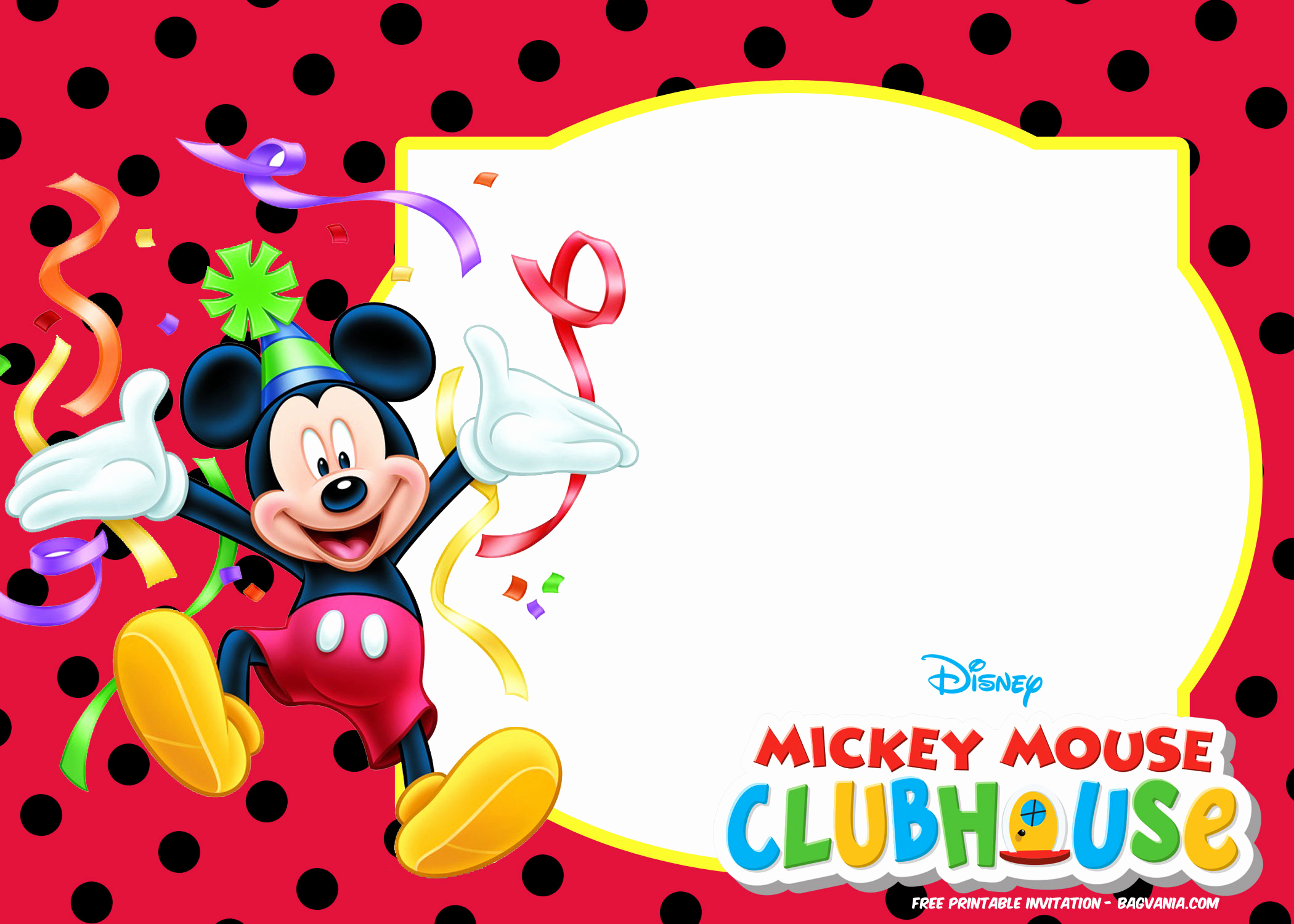 Mickey Mouse Birthday Invitation Template Elegant Free Mickey Mouse Summer Birthday Invitations