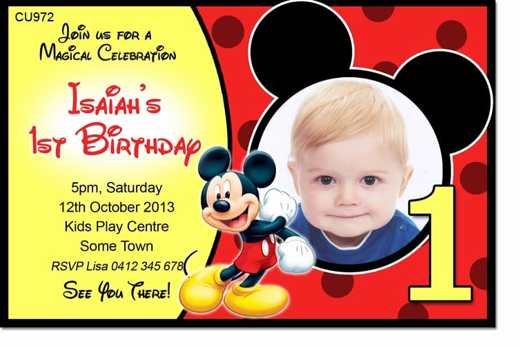 Mickey Mouse Birthday Invitation Template Fresh Mickey Mouse Invitation Template Free Download