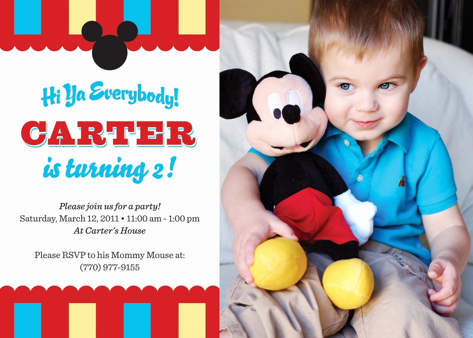Mickey Mouse Birthday Invitation Wording Awesome Life with Lulu and Junebug and Carter too Oh &quot;two
