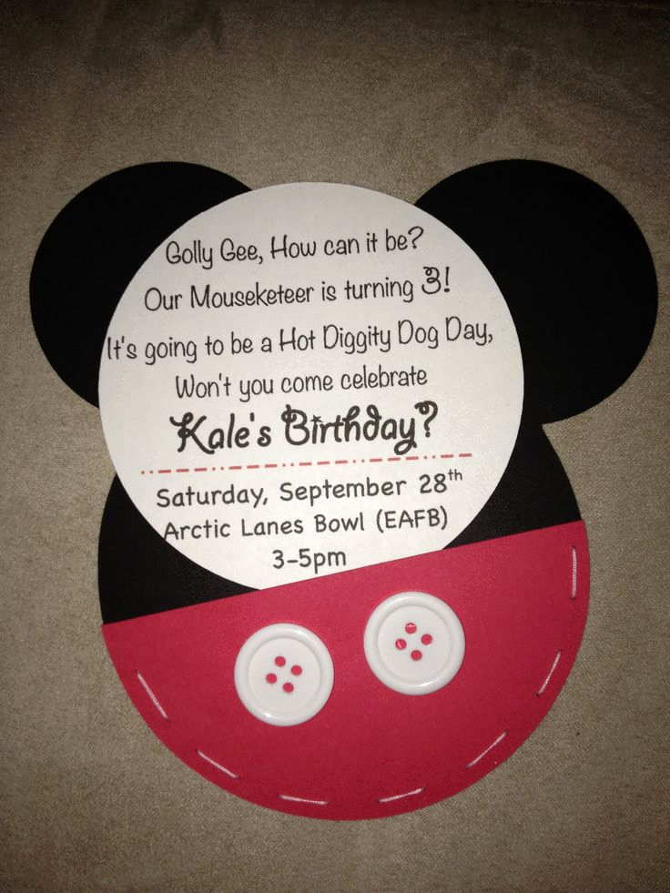 Mickey Mouse Birthday Invitation Wording Best Of 17 Best Ideas About 3rd Birthday Parties On Pinterest