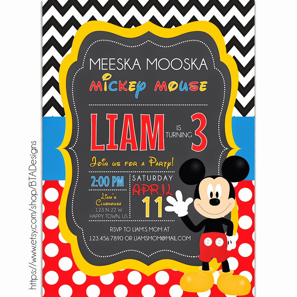 Mickey Mouse Birthday Invitation Wording Luxury Mickey Mouse Printable Birthday Invitations