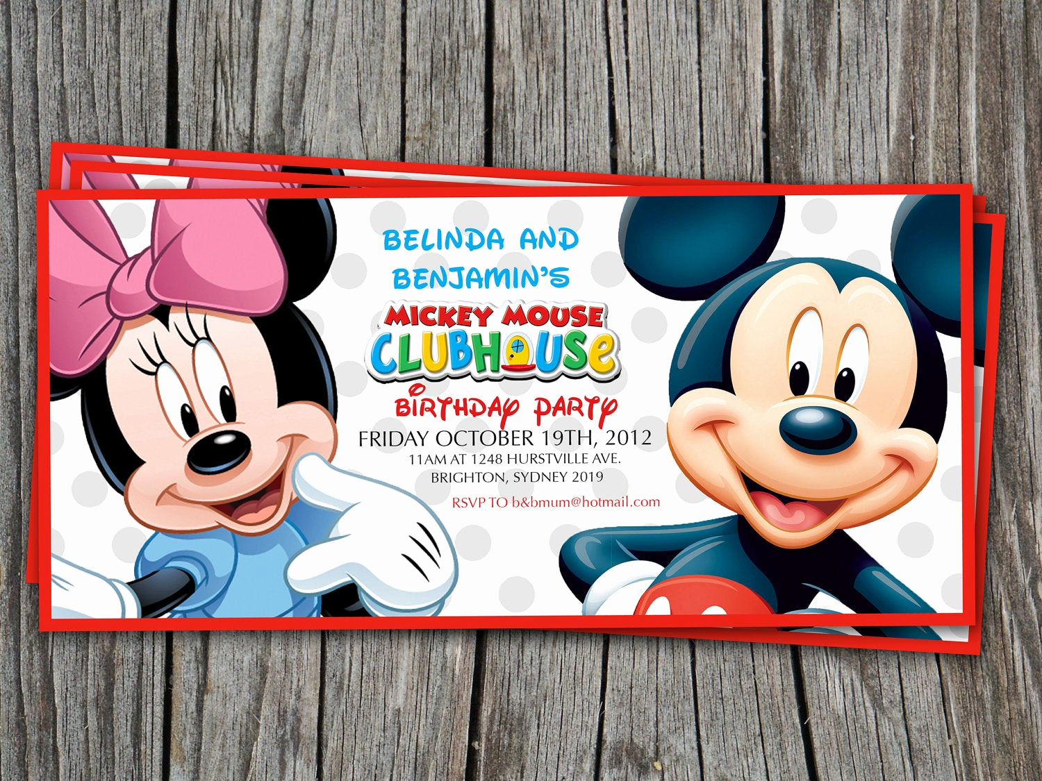 Mickey Mouse Clubhouse Invitation Best Of Twins Birthday Invitation Mickey Mouse Clubhouse Modern