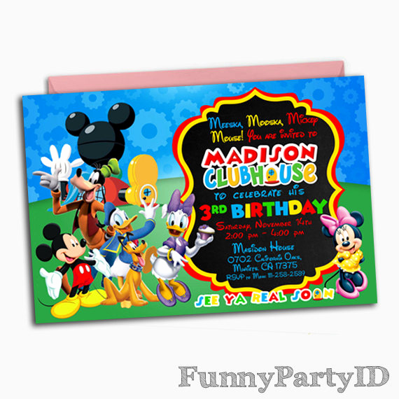 Mickey Mouse Clubhouse Invitation Elegant Mickey Mouse Clubhouse Invitation Mickey Mouse Clubhouse
