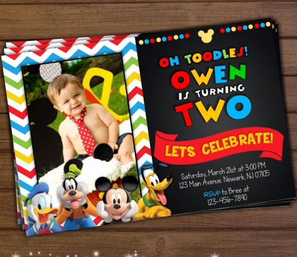 Mickey Mouse Clubhouse Invitation Template Fresh Mickey Mouse Invitation Template 23 Free Psd Vector