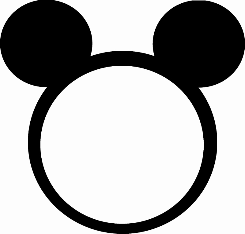 Mickey Mouse Head Invitation Template Best Of Head Outline Template Clipart Best