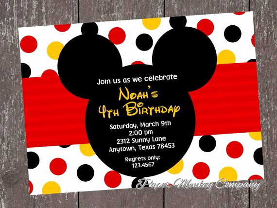 Mickey Mouse Head Invitation Template New 25 Best Ideas About Mickey Mouse Invitation On Pinterest