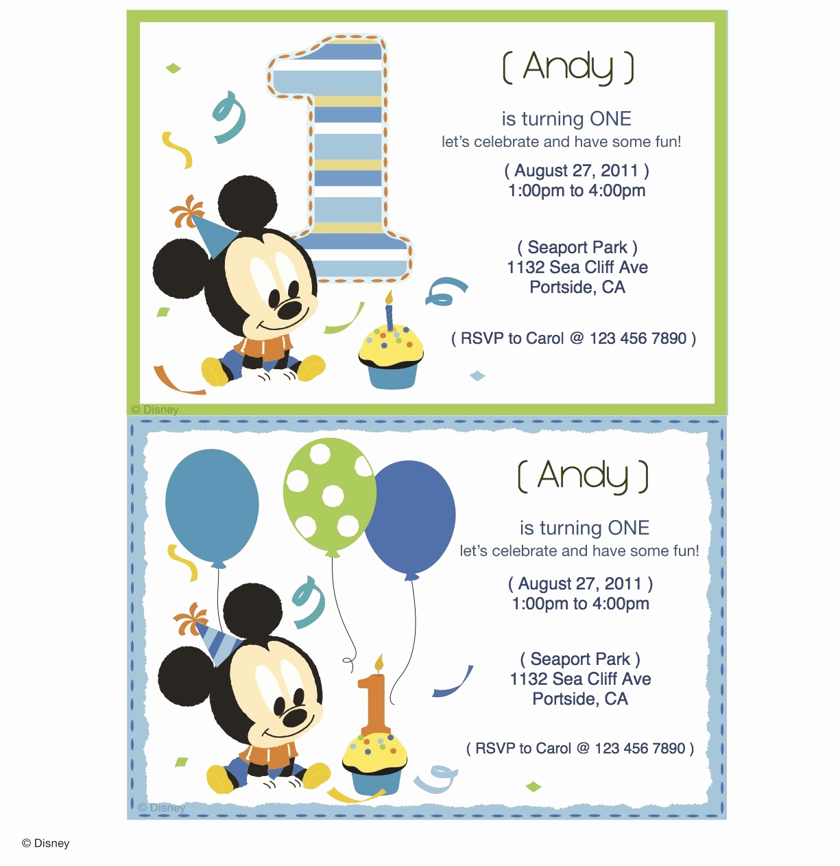 Mickey Mouse Invitation Maker Best Of Mickey Mouse Printable Party Invitations