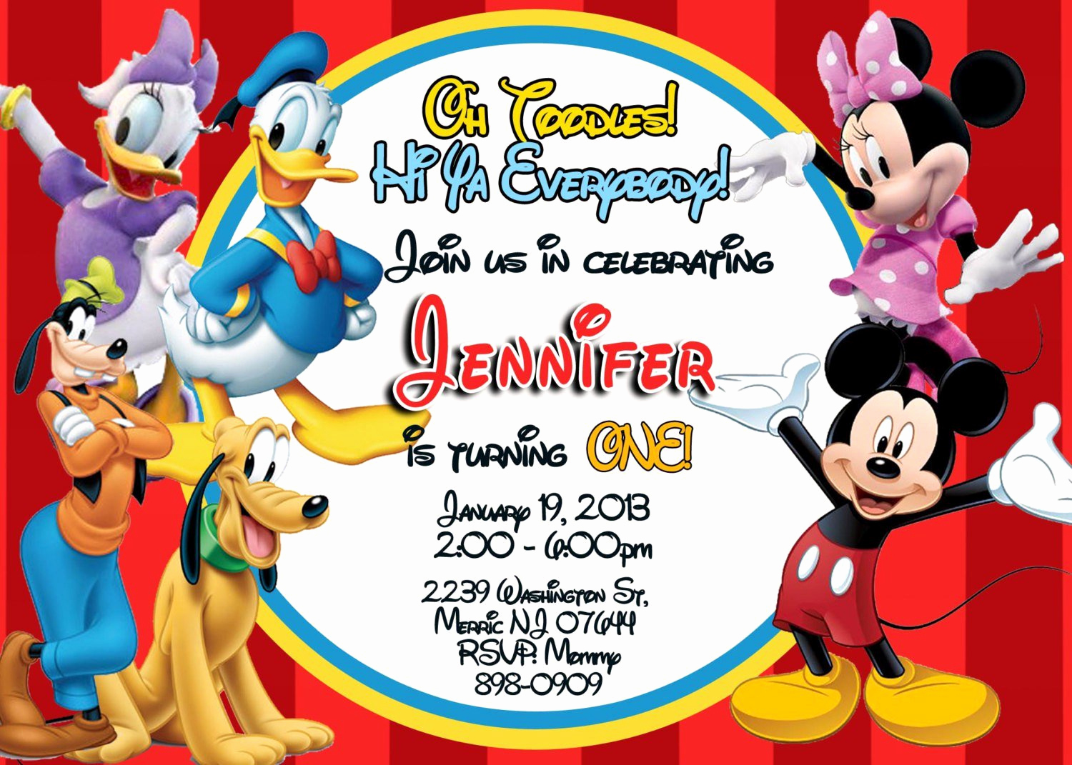 Mickey Mouse Invitation Maker Elegant Exclusive Mickey Mouse Clubhouse Birthday Invitations