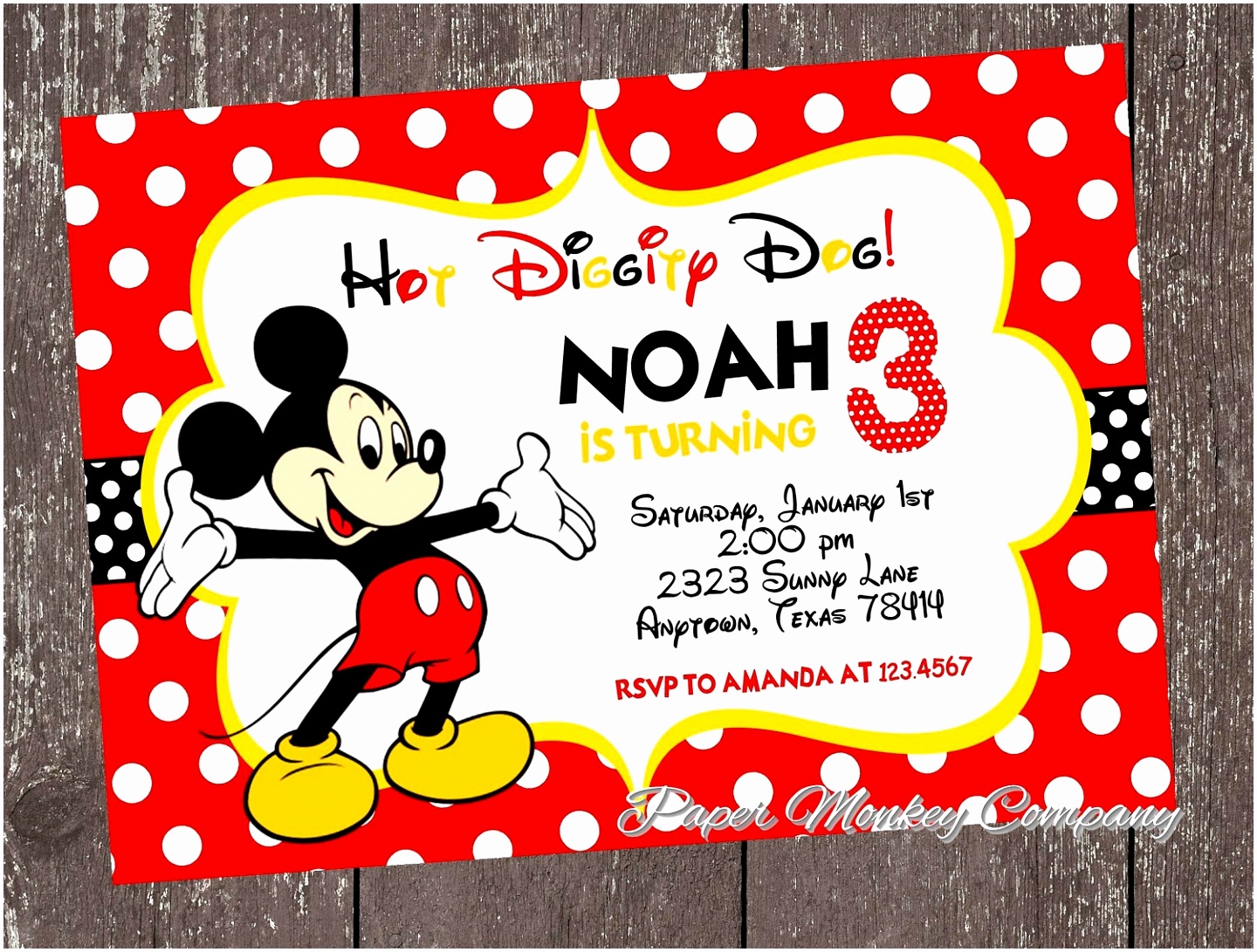 Mickey Mouse Invitation Template Awesome 9 Mickey Mouse Clubhouse Invitation Template Zouiy