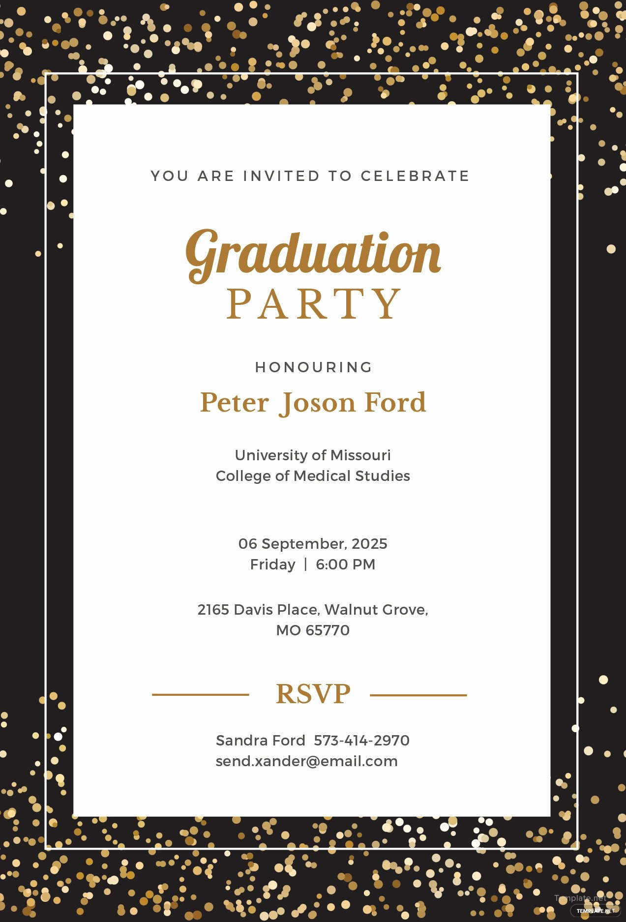 Microsoft Graduation Invitation Templates Awesome Free Simple Graduation Invitation Template In Microsoft
