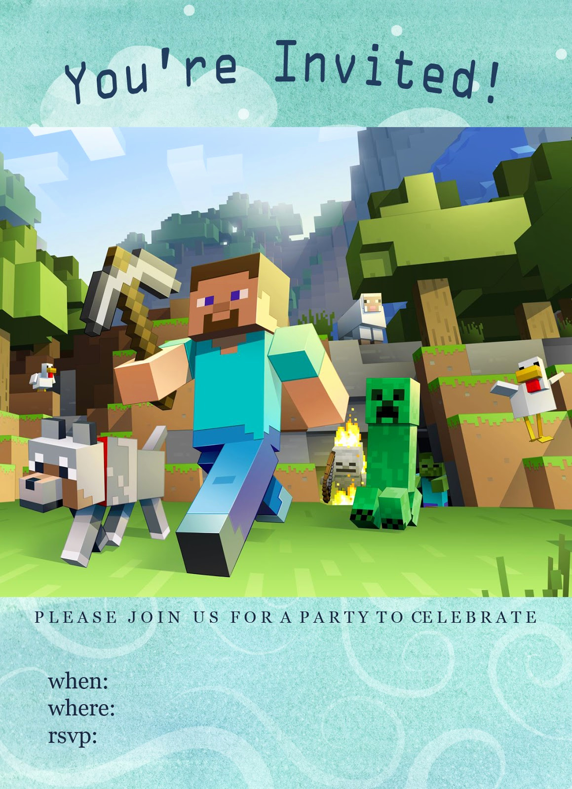 Minecraft Party Invitation Template Fresh Frame Worthy Shot I Graphy Tutorials I