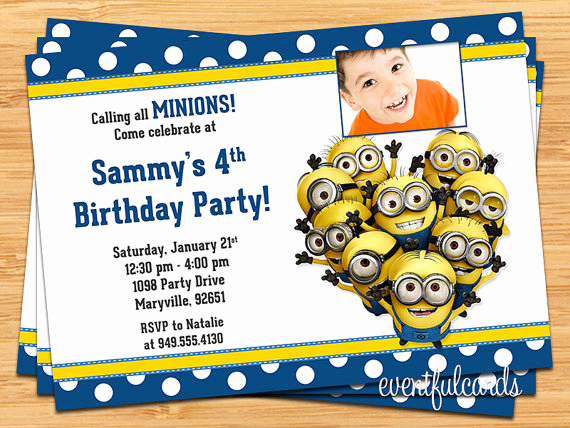 Minion Birthday Invitation Wording Best Of Free Printable Minion Birthday Party Invitations Ideas