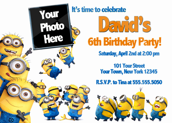Minions Birthday Invitation Maker Inspirational Free Printable Minion Birthday Party Invitations Ideas