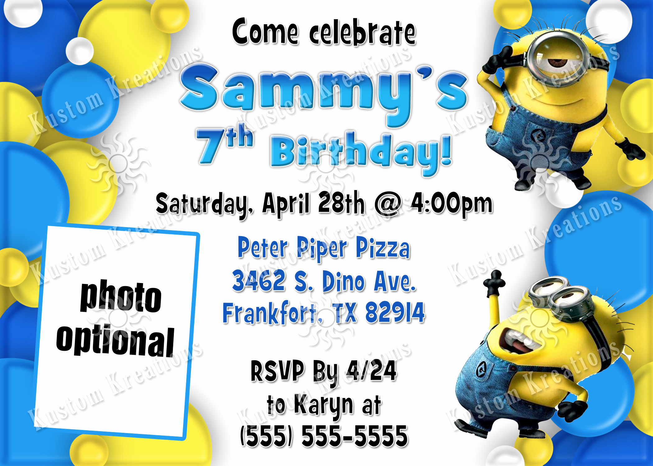 Minions Birthday Invitation Template Elegant Minions Birthday Invitations