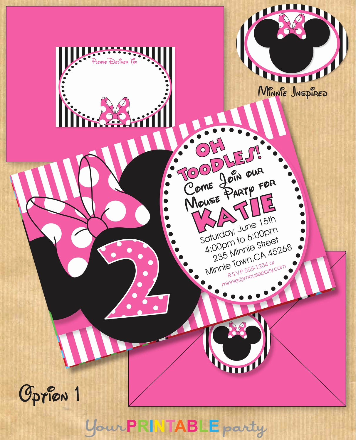 Minnie Mouse Birthday Invitation Wording Beautiful Minnie Mouse Inspired Birthday Party by Yourprintableparty