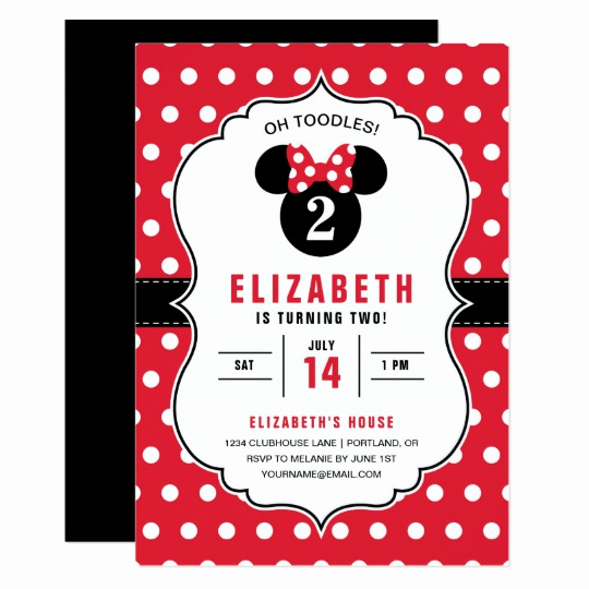 Minnie Mouse Birthday Invitation Wording New Minnie Mouse