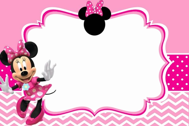 Minnie Mouse Blank Invitation Fresh Minnie Mouse Birthday Party Invitation Template Free