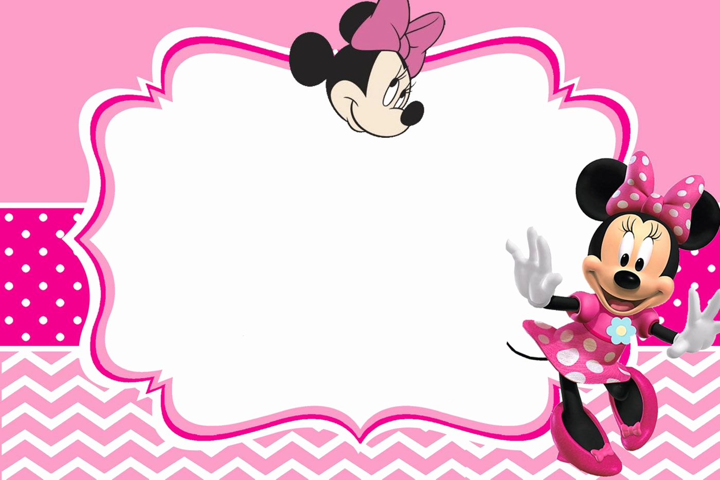 Minnie Mouse Invitation Card Elegant Minnie Mouse Invitation Card Design Jmj In 2019
