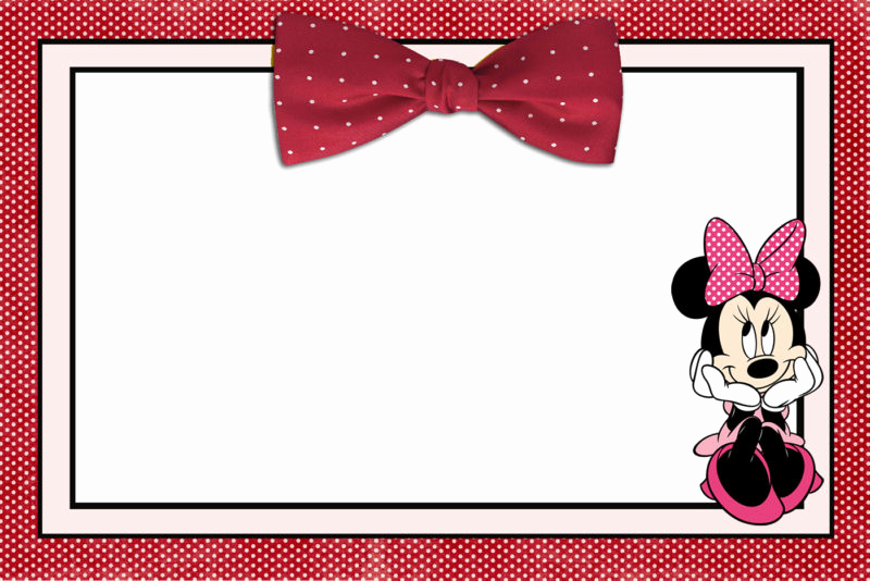 Minnie Mouse Invitation Template Free Beautiful the Largest Collection Of Free Minnie Mouse Invitation