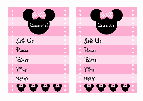 Minnie Mouse Invitation Template Fresh Download these Free Pink Minnie Mouse Party Printables