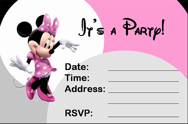 Minnie Mouse Invitation Template Online Unique 23 Awesome Minnie Mouse Invitation Templates Psd Ai