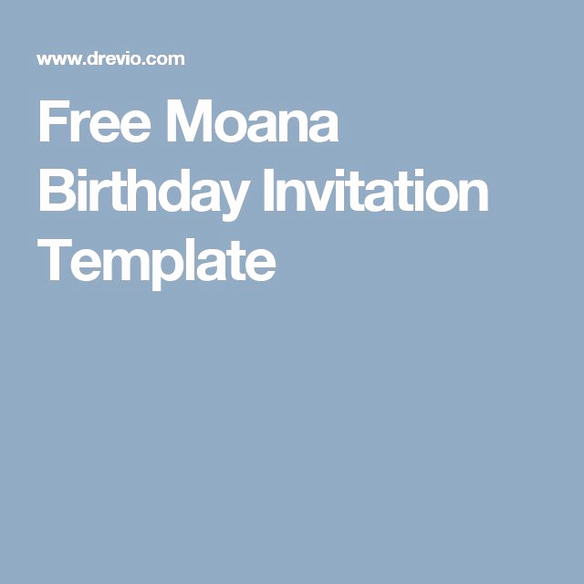 Moana Invitation Template Free Fresh Free Moana Birthday Invitation Template