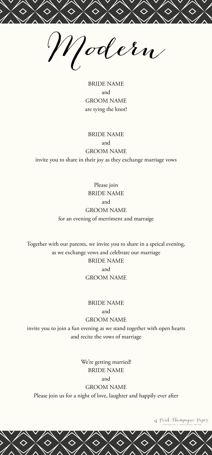 Modern Wedding Invitation Wording Inspirational 1000 Ideas About Modern Wedding Invitation Wording On
