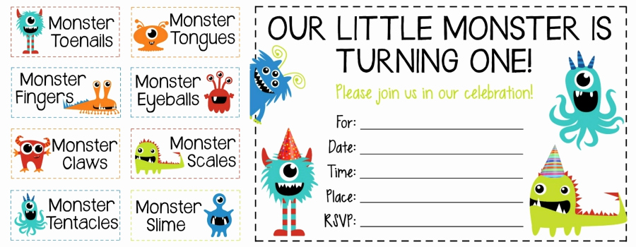 Monster Birthday Invitation Template Lovely How to Throw A Monster Party Free Printable Invites and