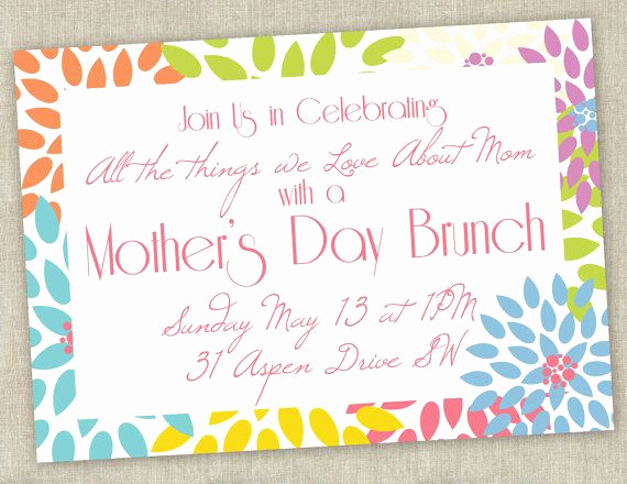 Mothers Day Tea Invitation Best Of Printable Mother S Day Brunch Invitation