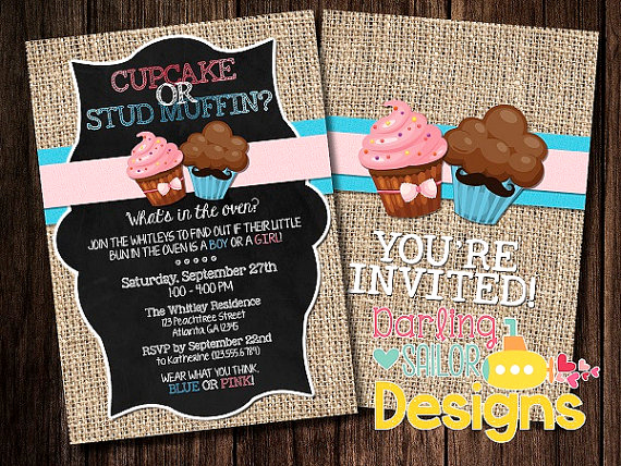 Muffins with Mom Invitation Template Best Of Creative &amp; Unique Gender Reveal Party Invitation Ideas