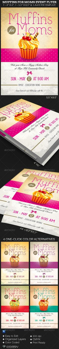 Muffins with Mom Invitation Template New Spring Bazaar Fling Craft Market Expo Invitation Poster