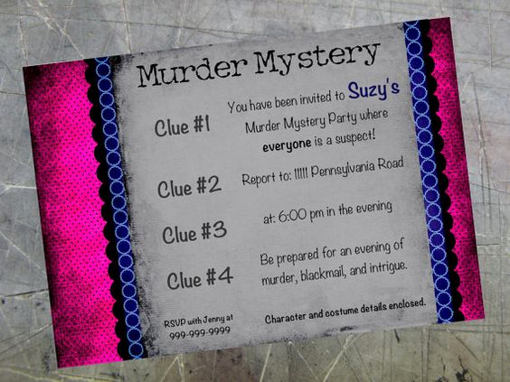Murder Mystery Dinner Invitation Lovely Pinterest • the World’s Catalog Of Ideas