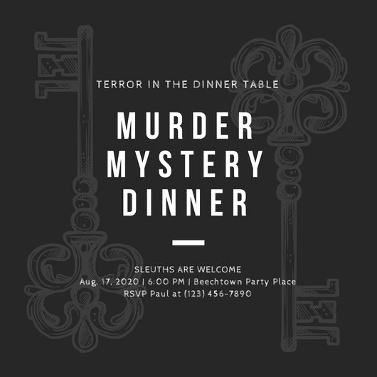 Murder Mystery Invitation Template Free Inspirational Customize 360 Vintage Invitation Templates Online Canva