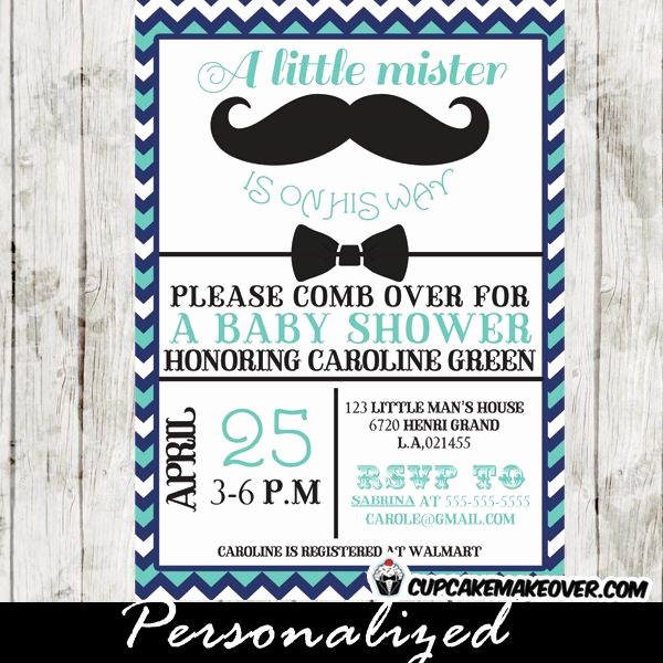 Mustache Baby Shower Invitation Awesome 18 Best Little Man Mustache Bow Tie Baby Shower